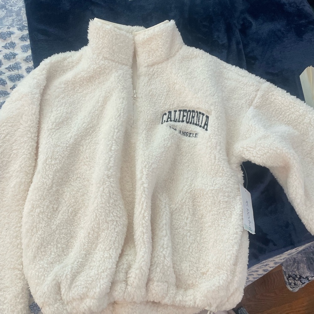 California Sherpa Cropped Jacket